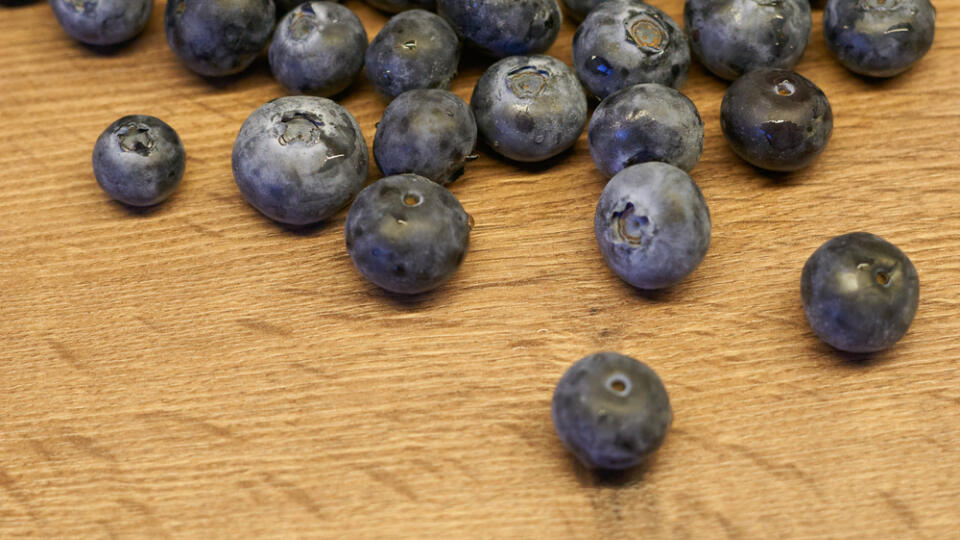 Natural,Wooden,Background.,Food,Background.,Blueberries,Ripe,And,Tasty,On