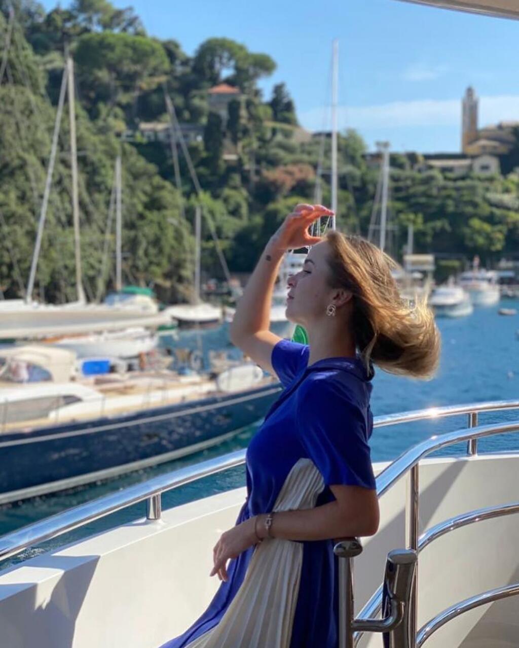 Tenisový párik vyrazil na dovolenku do talianskeho Portofino. Monfils sa zmenil na dvorného fotografa svojej priateľky.