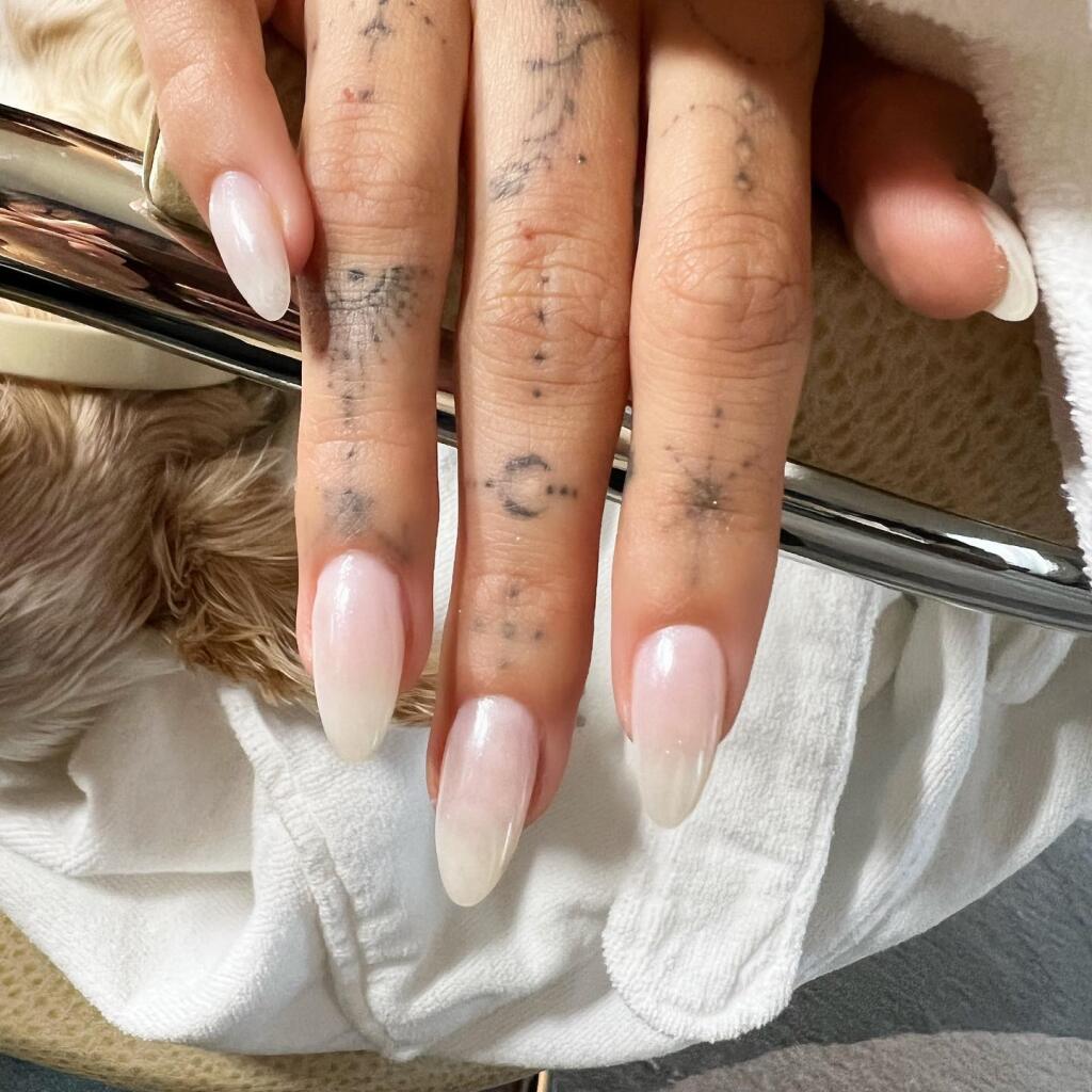 Milky nails