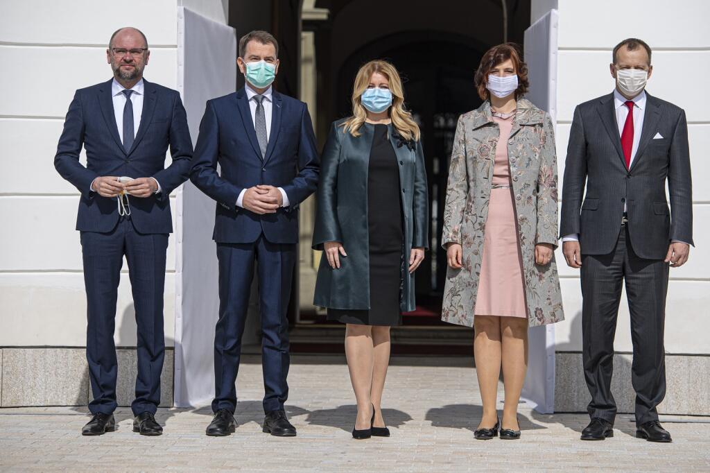 Prezidentka Zuzana Čaputová prijala štvoricu lídrov novej koalície