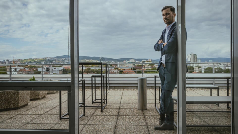 Na snímke predseda Rady slovenských exportérov, člen dozornej rady ZSSK Cargo a bývalý štátny tajomník Ministerstva zahraničných vecí a európskych záležitostí Slovenskej republiky, Lukáš Parízek.