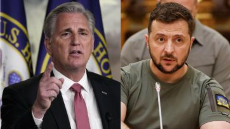 McCarthy a Zelenskyj