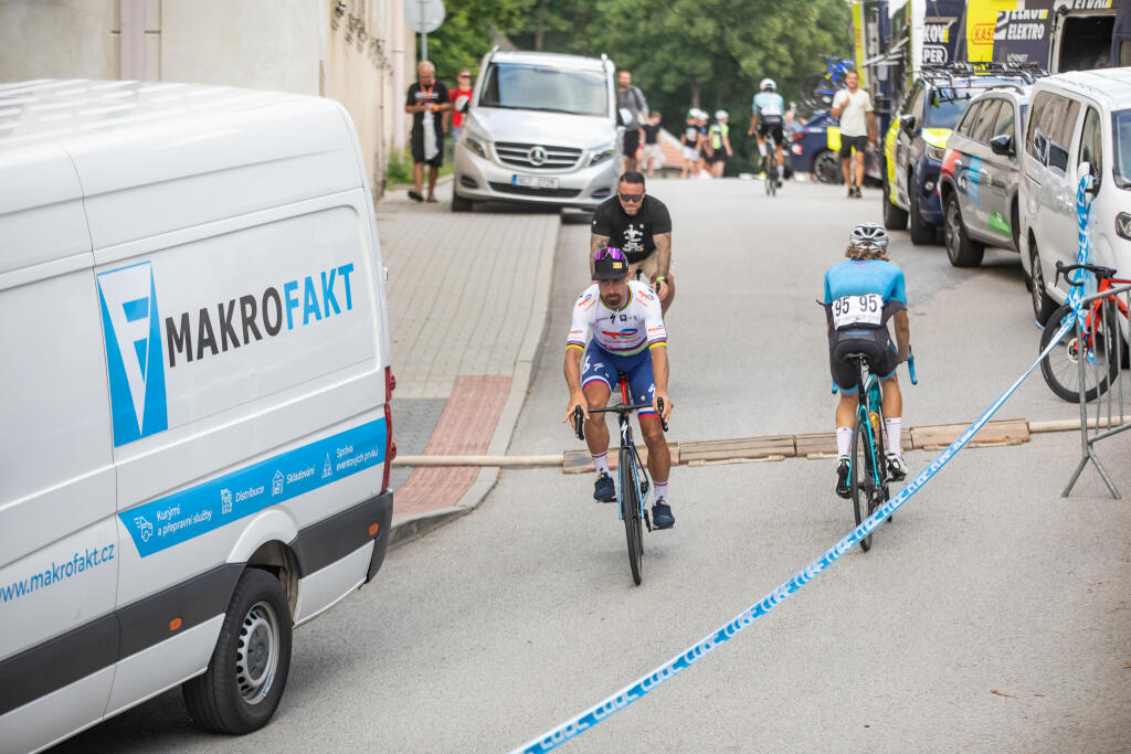 Spoločné Majstrovstvá Slovenska a Česka v cestnej cyklistike. Na snímke je Peter Sagan.