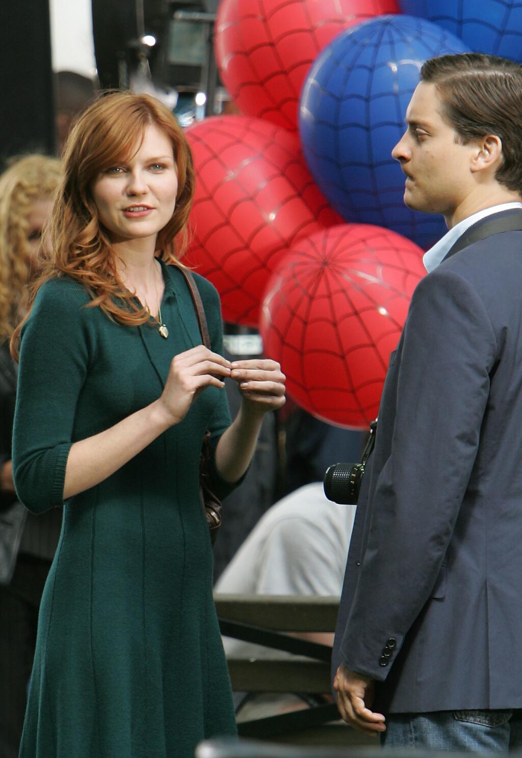 Kirsten Dunst a Toby Maguire vo filme Spiderman 3