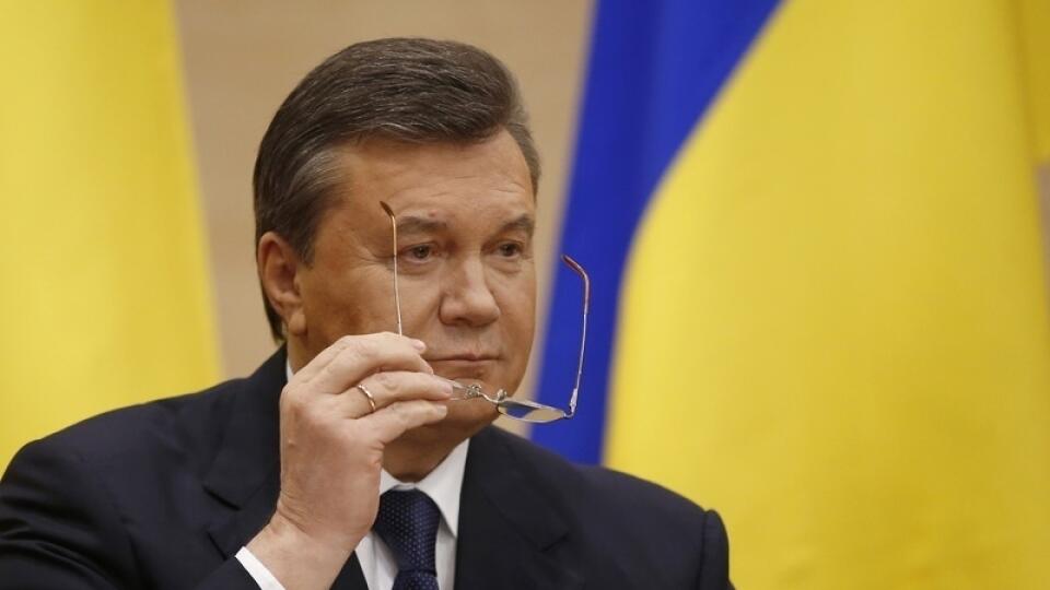Zosadený ukrajinský prezident Viktor Janukovyč.