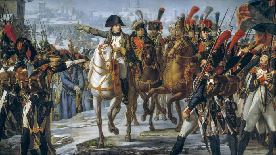 Napoleon I haranguing his troops before the attack of Augsburg by Claude Gautherot