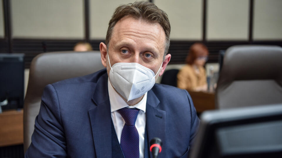 Na snímke minister pôdohospodárstva a rozvoja vidieka SR Samuel Vlčan (nominant OĽANO) počas 54. rokovania vlády SR v Bratislave v stredu 26. januára 2022. FOTO TASR - Pavol Zachar