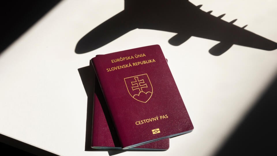 Slovak,Passport,On,The,Airport.,Travelling,By,Plane,Concept