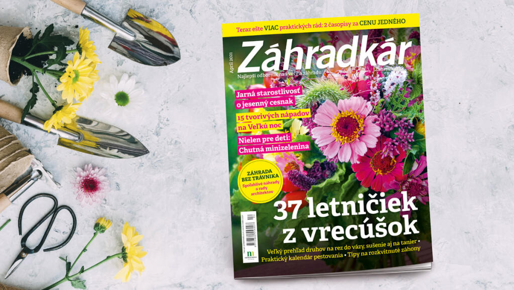 Aprílové číslo časopisu Záhradkár.