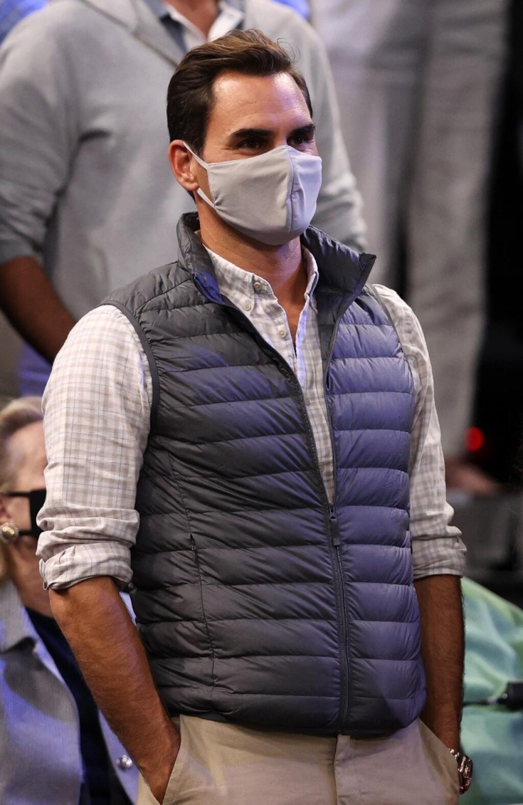 Najprv chcel turnaj sledovať z domu, ale nakoniec sa Federer ukázal v Bostone.