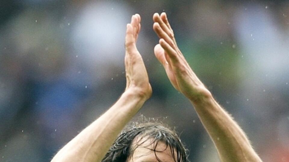 Holandský futbalový útočník Ruud van Nistelrooy.