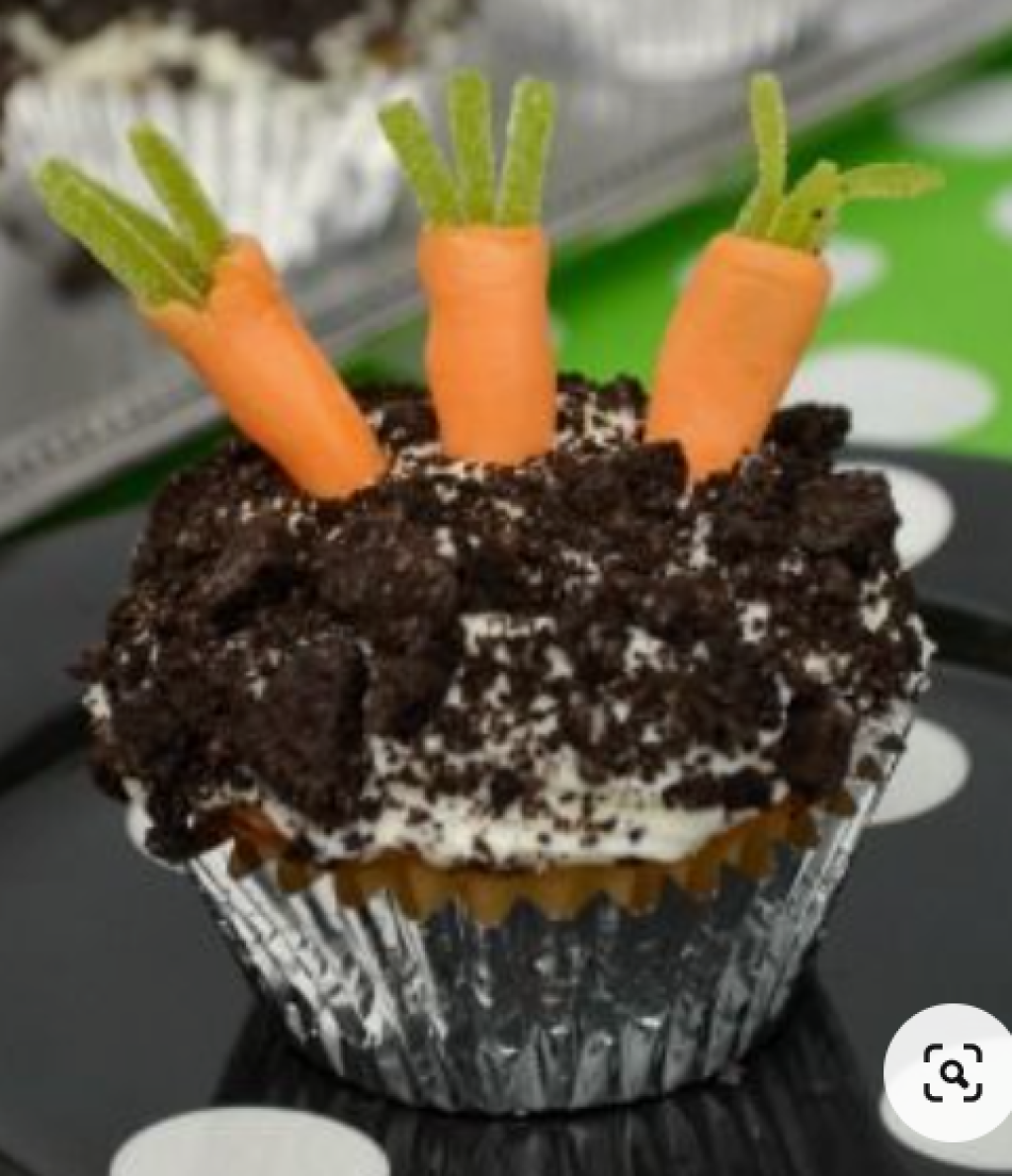 Cupcake s mrkvičkami