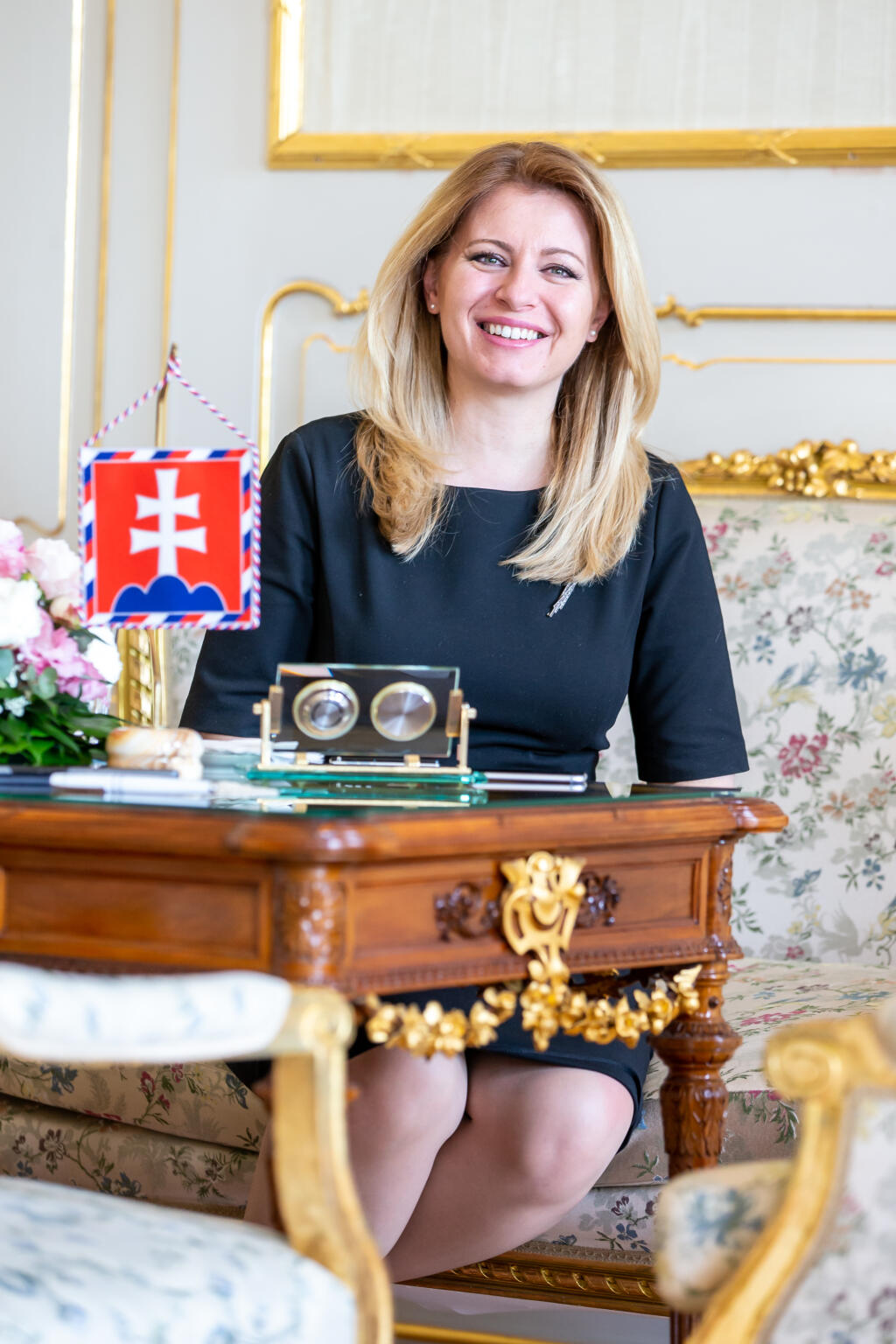 Na snímke je Zuzana Čaputová v Prezidentskom paláci v Bratislave.