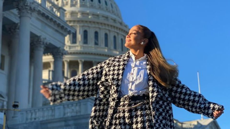 Speváčka Jennifer Lopez vystúpila na inaugurácii prezidenta USA.