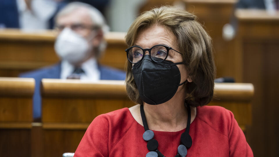 Na snímke poslankyňa NRSR Anna Zemanová (SaS) počas 51. schôdze NRSR v Bratislave 23. novembra 2021. FOTO TASR - Jaroslav Novák