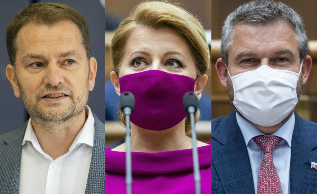 Zuzana Čaputová, Peter Pellegrini, Igor Matovič