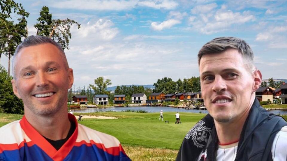 Susedia Ľubomír Višňovský a Martin Škrtel.