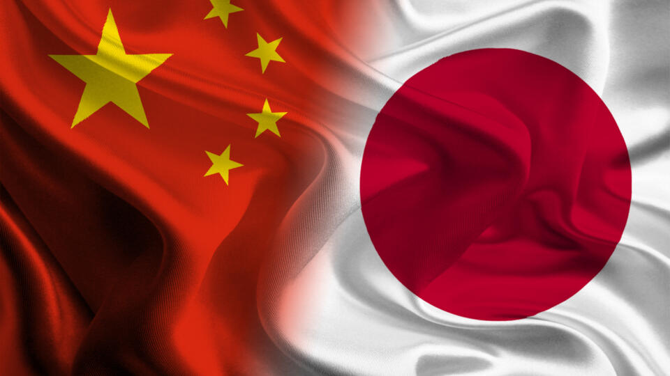 China,Japan,flag,flags,Japonsko,Čína,vlajka,vlajky,čínska vlajka,japonská vlajka