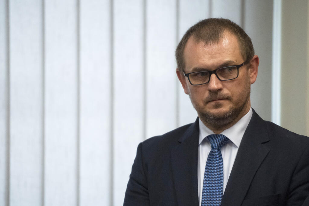 Na snímke generálny manažér SMERu-SD Marián Saloň počas tlačovej konferencie po pracovnom sneme strany Smer – sociálna demokracia v Bratislave 18. júla 2020. FOTO TASR - Jaroslav Novák