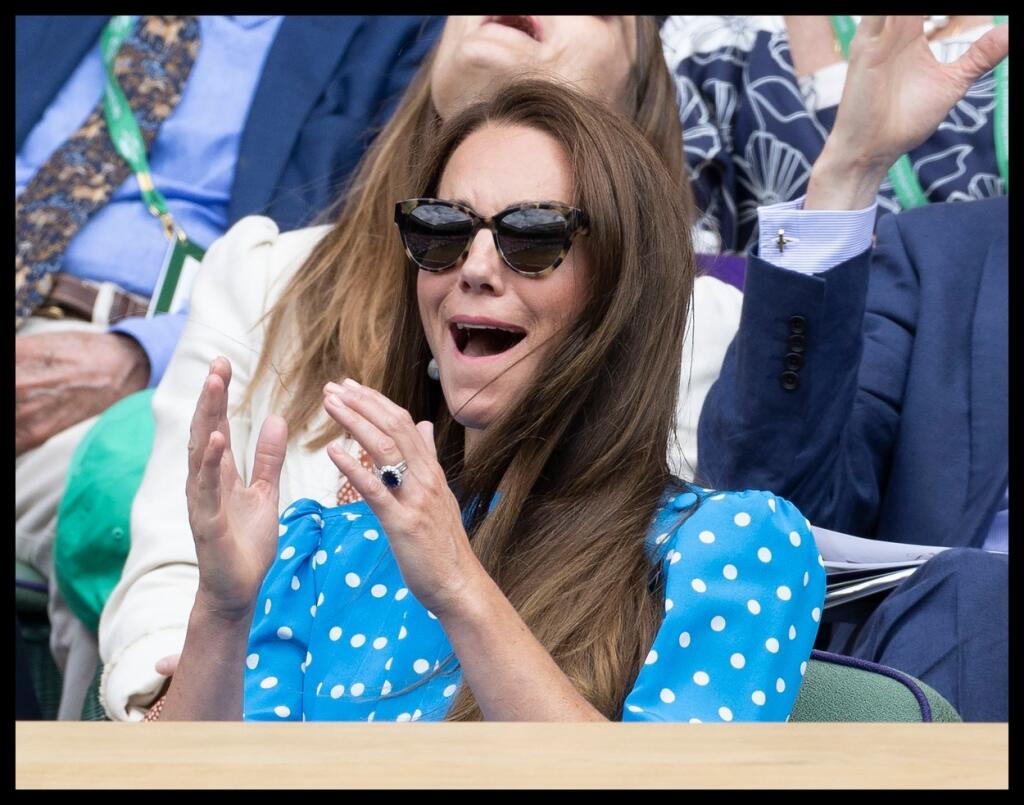 Vojvodkyňa Kate nie je typ fanúšika, ktorý zápasy sleduje potichu a bez emócií. Aj počas štvrťfinále Wimbledonu strúhala jednu grimasu za druhou a zápasy poriadne prežívala.