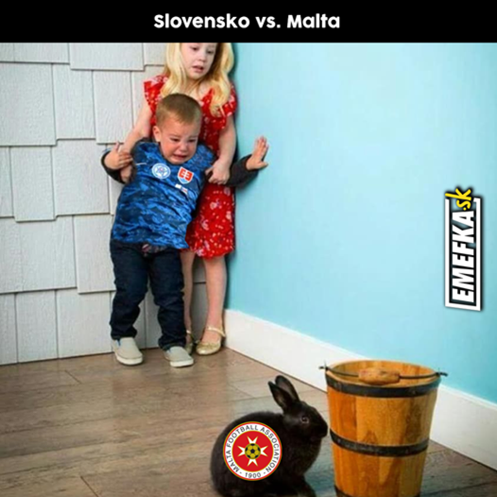 Po zápase s Maltou zaplnili internet vtipy na slovenských futbalistov.