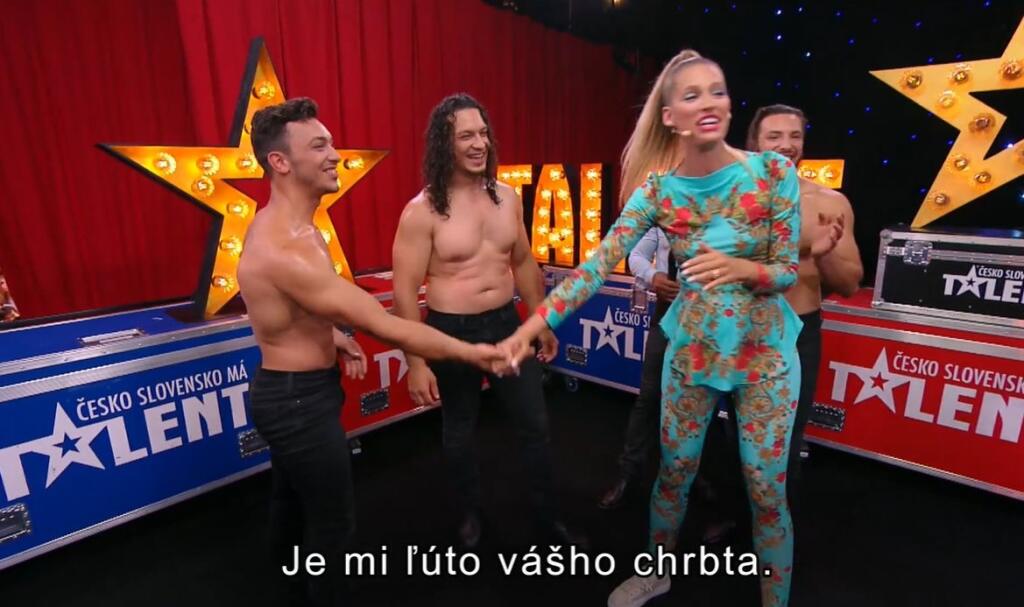 Jasmina Alagič sa poriadne odviazala s polonahými akrobatmi po ich vystúpení.