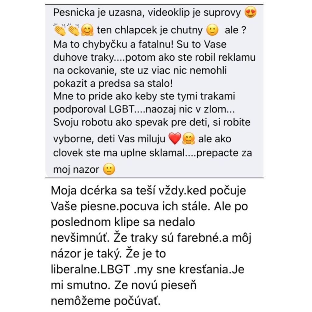 Jaroš published the comments of angry mothers.