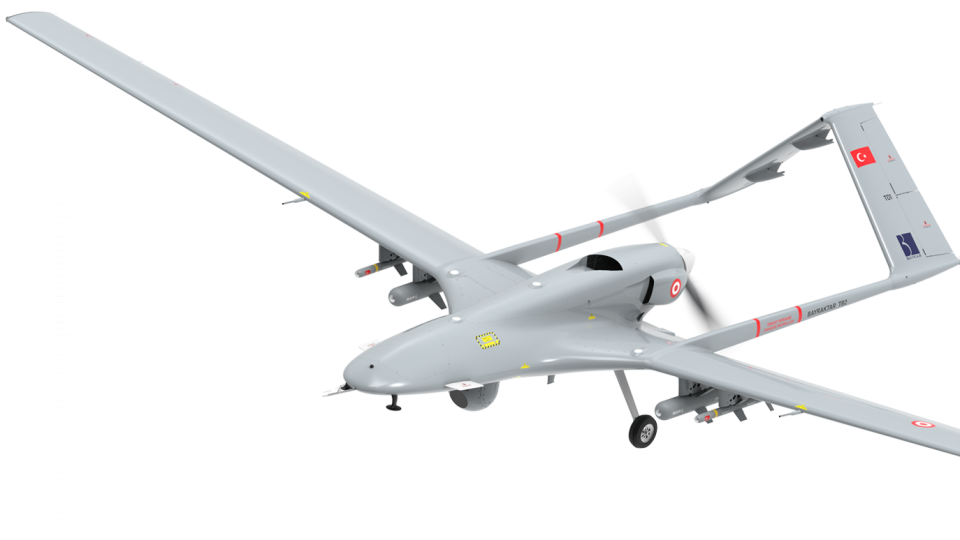 Bezpilotný vojenský dron Bayraktar TB2