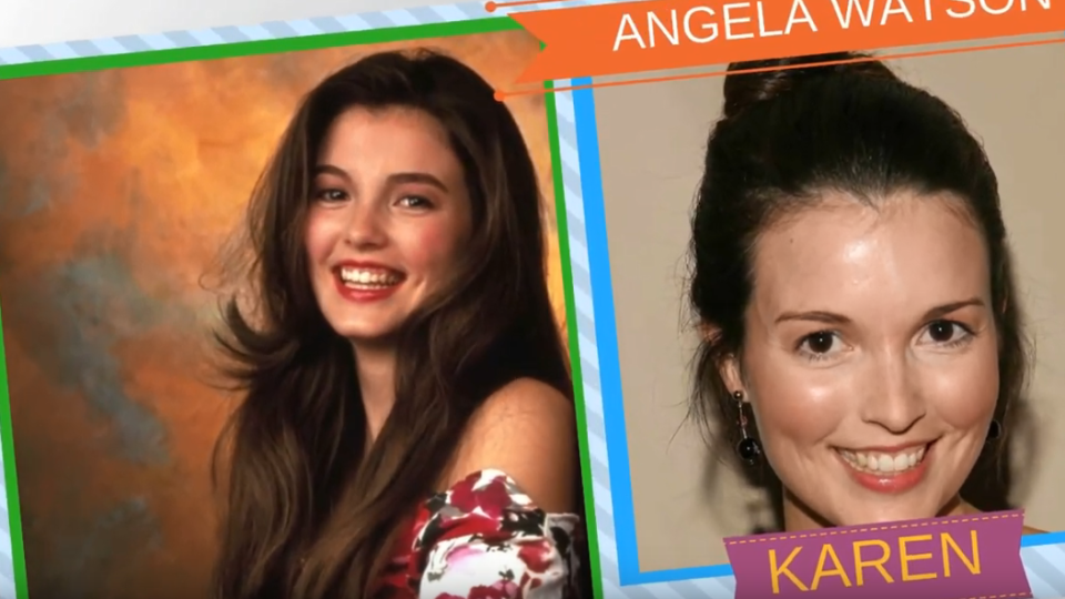 Angela Watson ako krásna Karen Foster. Dnes miluje prirodzenosť a venuje sa rodine.