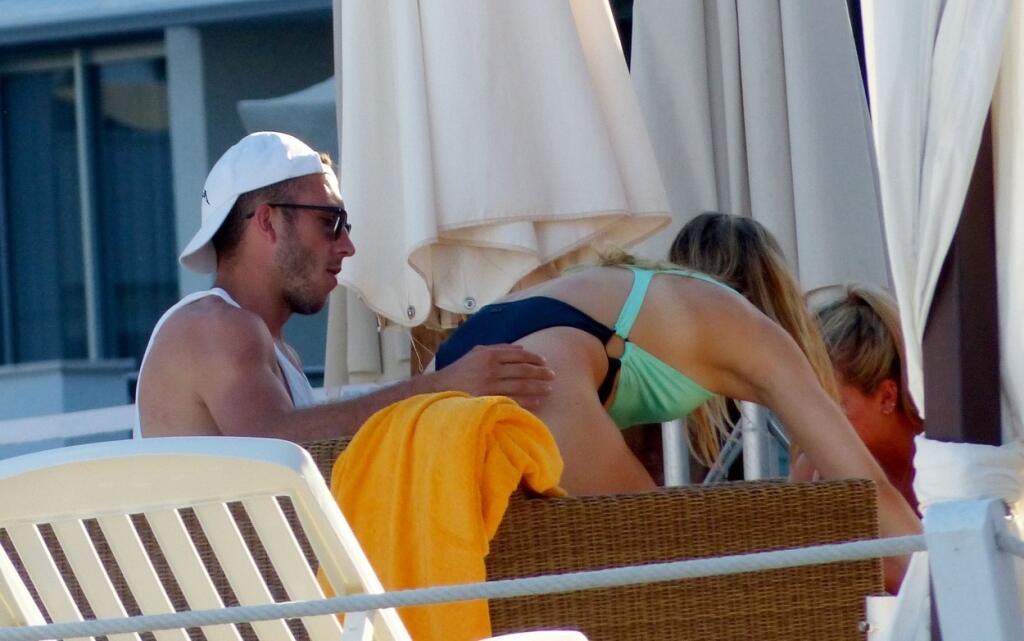 EXCLUSIVE: Tennis star Eugenie Bouchard hits the beach with boyfriend