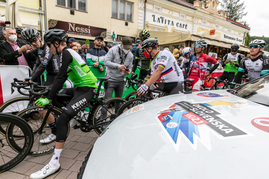 Na snímke je Peter Sagan na štarte štvrtej etapy cyklistických pretekov Okolo Slovenska.