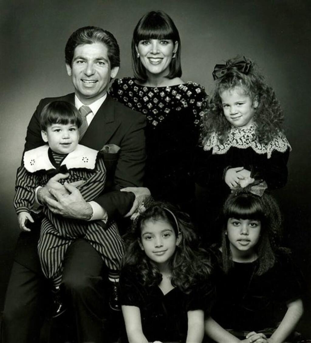 Robert Kardashian a Kris Jenner s deťmi.