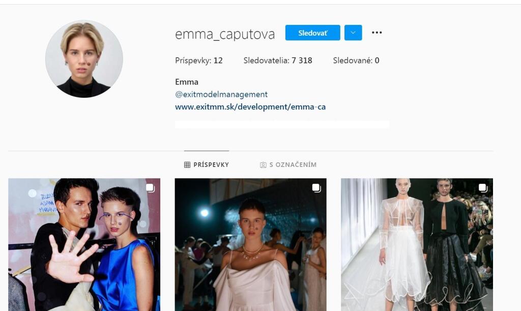 Emma Čaputová má už na Instagrame vlastný verejný profil.