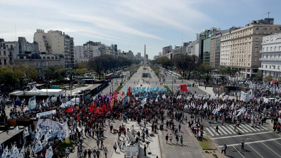 Argentína kríza hospodárska demonštrácie