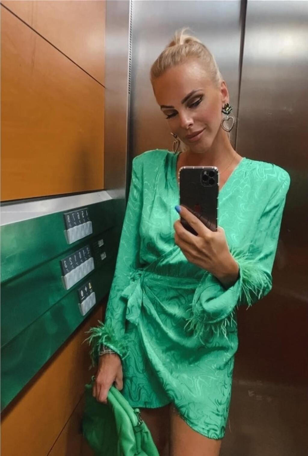 Barbora Balúchová sa ukázala v krásnych zelených šatách.
