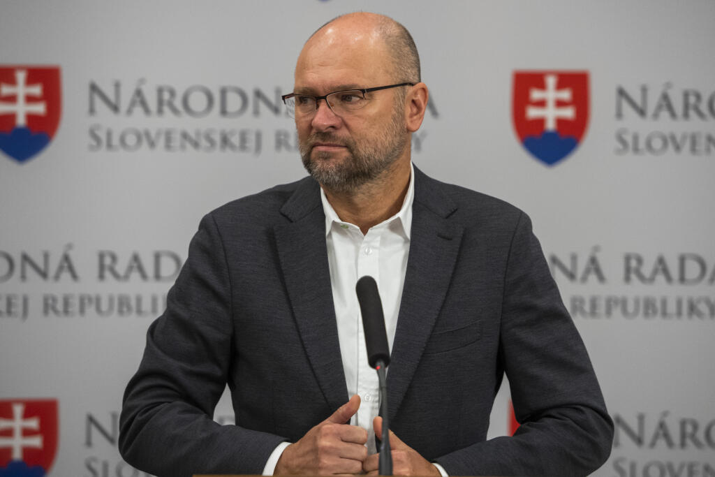 Na snímke poslanec NRSR Richard Sulík počas tlačovej konferencie SaS k aktuálnej schôdzi NR SR počas 72. schôdze NR SR v Bratislave 20. septembra 2022. FOTO TASR - Jaroslav Novák