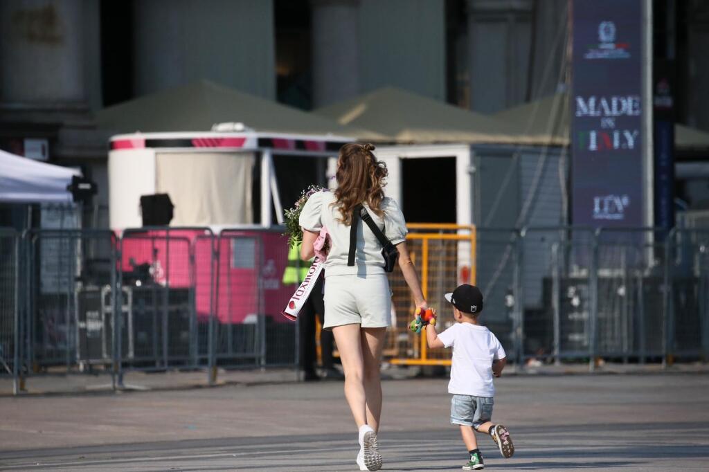 Katarína zavítala na záver Giro d'Italia aj so synčekom Marlonom.