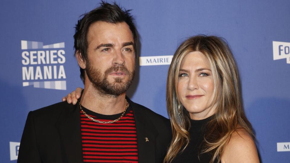 Jennifer Aniston s manželom Justinom Therouxom