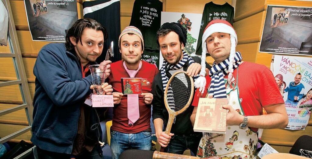 Lukáš Latinák, Juraj Kemka, Marián Miezga a Roboi Jakab.