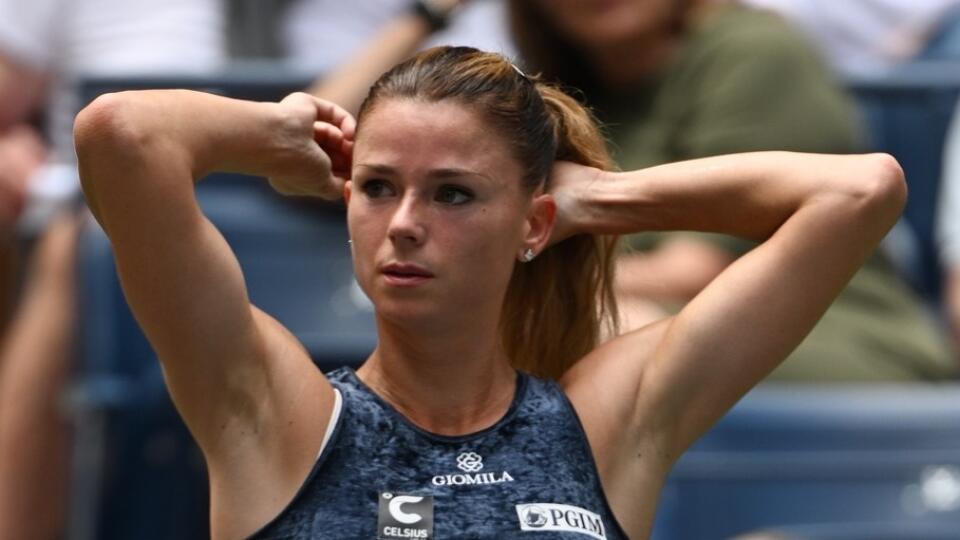 Na US Open Girogi síce prehrala v prvom kole, ale o jej zápas bil záujem. Opäť jej suknička mala minimálne parametre.
