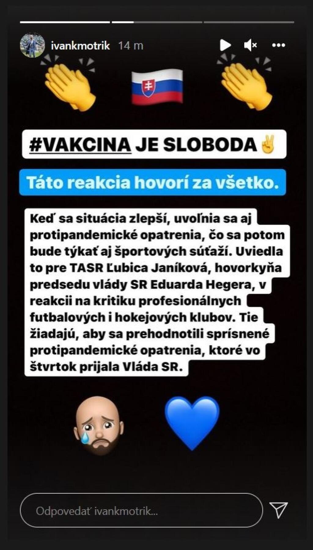 Ivan Kmotrík mladší kritizoval opatrenia.