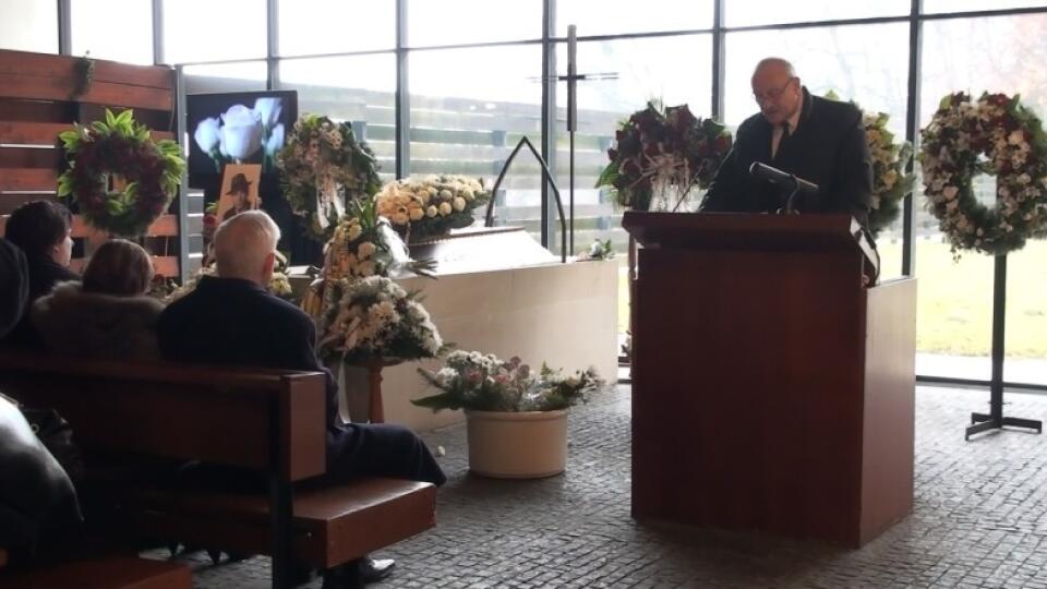 Na pohrebe Bronislava Križana predniesol reč aj František Kovár.