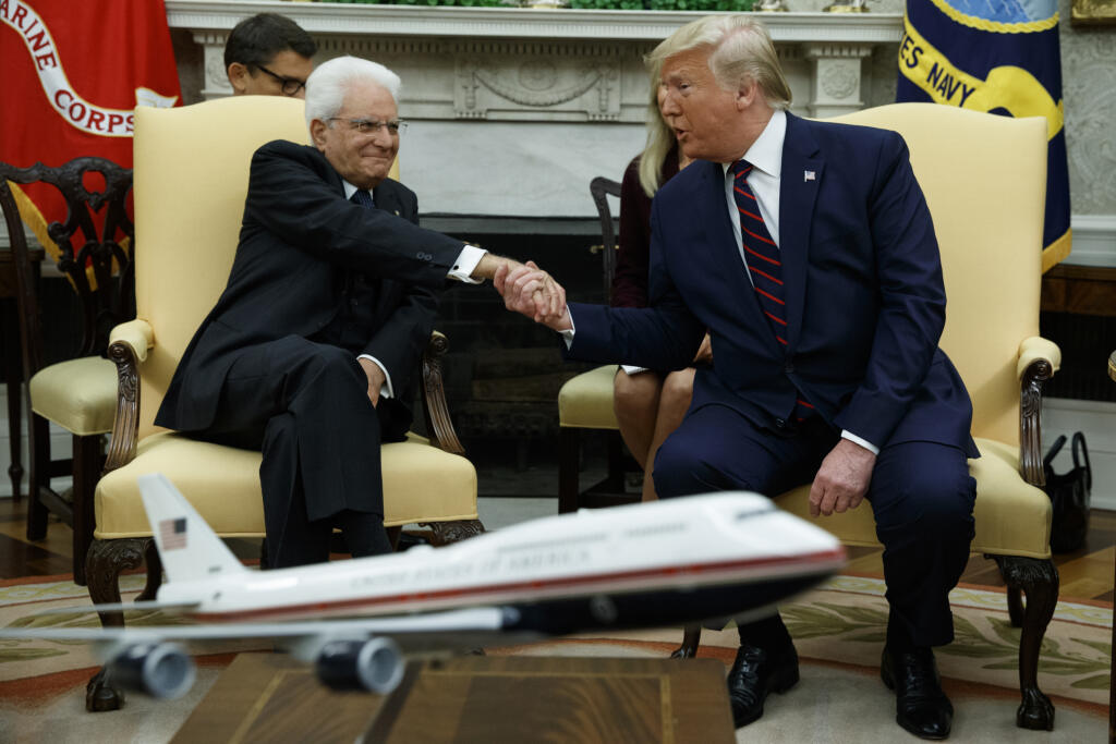 USA Taliansko Prezident Trump Mattarella Prijatie