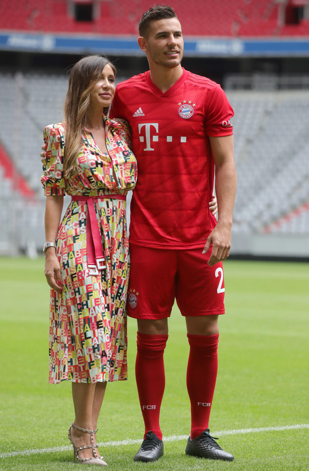 Lucas Hernandez s manželkou Ameliou.