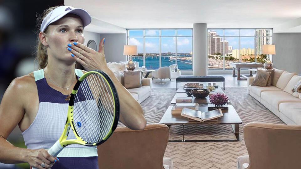 Caroline Wozniacká a jej manžel sa zbavujú veľkého apartmánu.