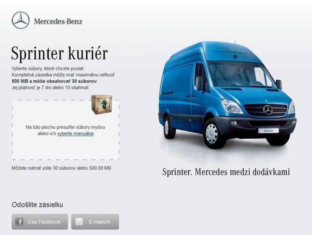 Nová služba na posielanie dát: Sprinter kuriér