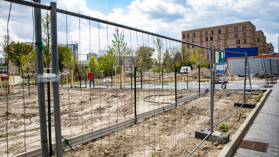 Urban residence, stavba parku. Na Račianskej ulici vzniká výstavba domov a parku.