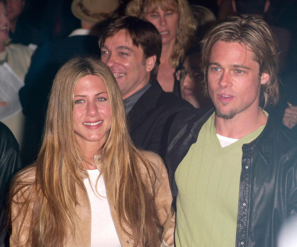 14mar2000:,Actress,Jennifer,Aniston,&,Actor,Boyfriend,Brad,Pitt,At