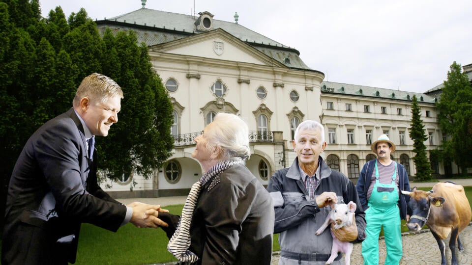 Záchranca. Seniori ďakujú Ficovi za trinásty dôchodok, toho dvanásteho sa vďačne vzdajú.