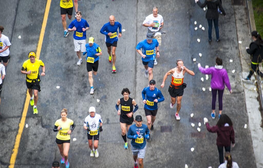 Vancouver, Canada - April 21, 2013: Over 48,000 participants take part in the annual Vancouver Sun Run 10k race.